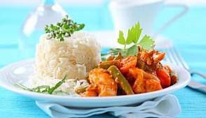 Рецепт - куриное карри с рисом