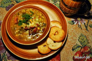 Рецепт - суп-ассорти из гороха, фасоли и чечевицы. Суп для настоящих героев и принцесс