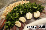 Рецепт - салат из фасоли с грецкими орехами