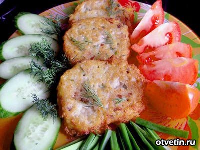 Рецепт - котлеты из картофеля и овсянки с базиликом