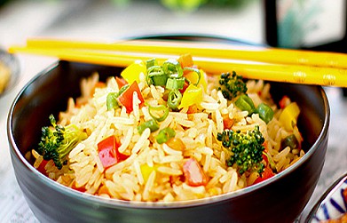 Рецепт - рис с овощами