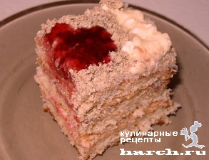 Рецепт - торт с халвой Славянка