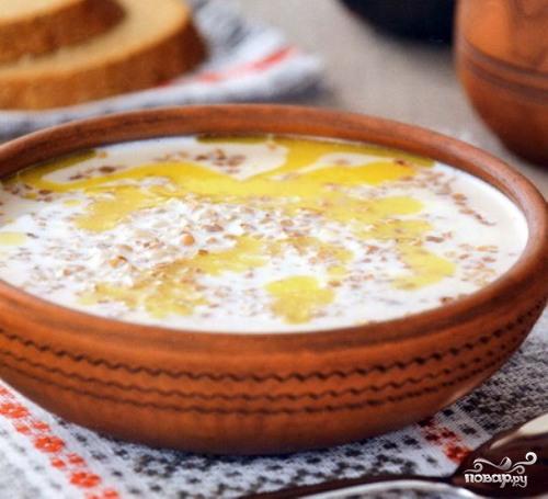 Рецепт - молочный суп с гречкой