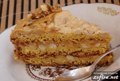 Рецепт - торта с безе и орехами “Киевляночка”