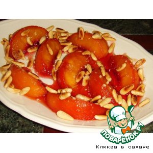 Рецепт - персики в карамели 