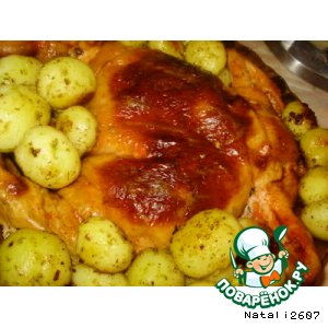 Рецепт - фаршированная курочка «Райская пташка» с картофельным гарниром