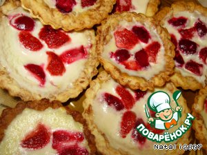 Рецепт - мраморные тарталетки с ягодным крепом