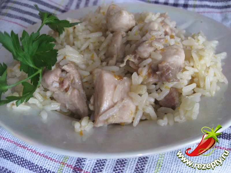 Рецепт - курица с рисом по-парижски