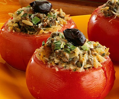 Рецепт - помидоры, фаршированные гречкой