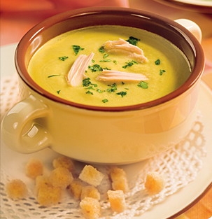 Рецепт - суп гороховый с гренками из пароварки