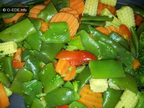 Рецепт - горох с овощами