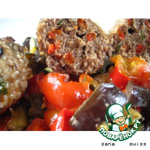 Рецепт - турецкие котлетки "Kefte" с овощным гарниром