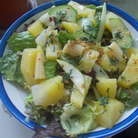 Рецепт - картофельный салат с кукурузой