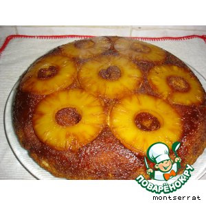 Рецепт - пирог ананасный с карамелью
