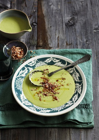 Рецепт супа с горошком и зеленым фенхелем