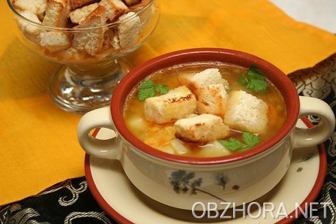 Рецепт - суп рыбный с горохом