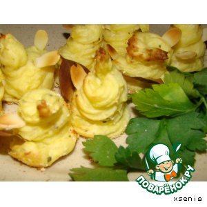 Рецепт - гарнир из Картофеля "Цветы"