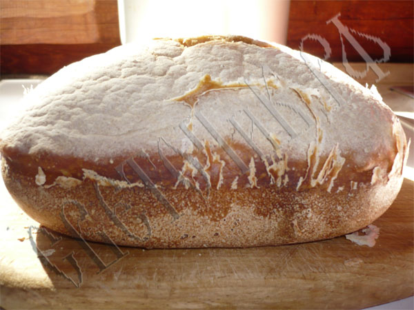 Рецепт - деревенский хлеб на ржаной закваске в хлебопечке