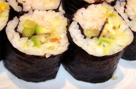 Рецепт - суши с крабами (ролл инсайд)