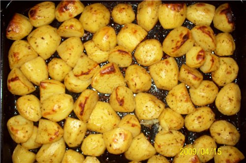 Картофель, запеченный в сметане
