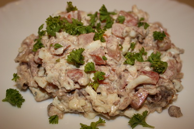 Рецепт - салат с пастой и тунцом