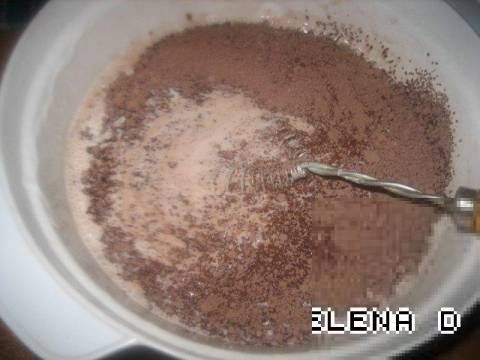 Рецепт - торт "Мраморный! с вишней (без выпечки)с нежным вкусом аромотного кофе