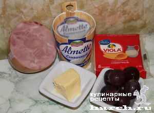 Рецепт - мини-тортик с сыром и ветчиной