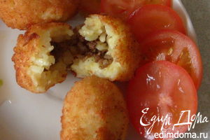 Рецепт - сицилийские аранчини - рисовые шарики с фаршем