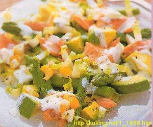 Рецепт - салат из форели с авокадо (ы Званый ужин)