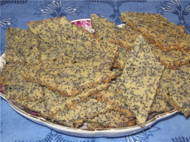 Рецепт - печенье с маком и розмарином