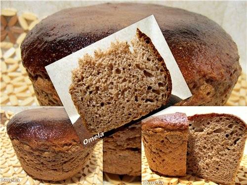 Рецепт - хлеб пшенично-ржаной с сухим квасом на закваске