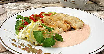 Рецепт - Блюда из рыбы и морепродуктов : Палтус с перечным соусом