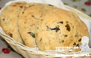 Рецепт - армянские лепешки с зеленью