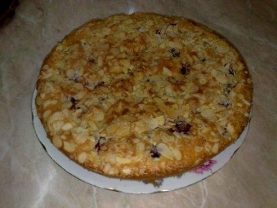 Пирог с марципановой глазурью