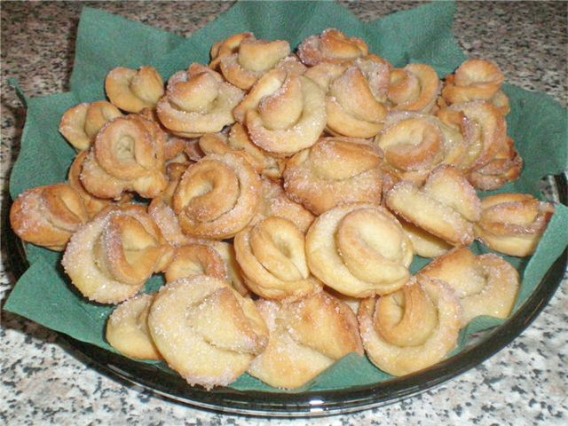 Рецепт - майонезное печенье Улитка