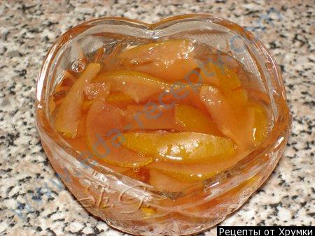 Рецепт - варенье из персиков и груш.