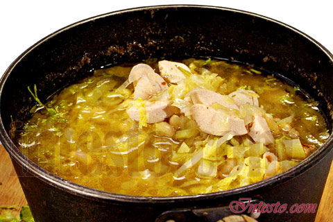 Рецепт - суп из белой фасоли и фенхеля
