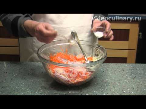 Рецепт - Салат из кольраби с морковью