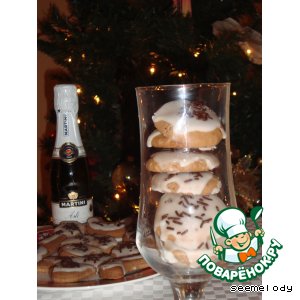 Рождественское шоколадно-ромовое печенье