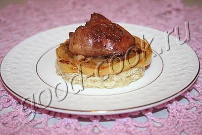Омлет, фаршированный куриной печенью (Французская кухня)