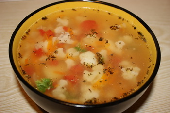 Рецепт - суп карри с цветной капустой