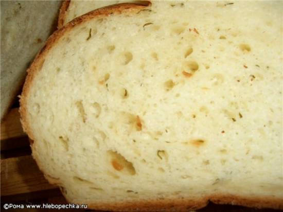 Рецепт - хлеб пшеничный с луком, творогом, укропом (духовка)