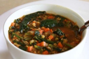 Рецепт - суп из чечевицы с говядиной и помидорами