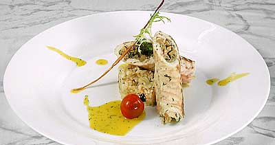 Рецепт - Блюда из рыбы и морепродуктов : Шашлычки из семги и овощей