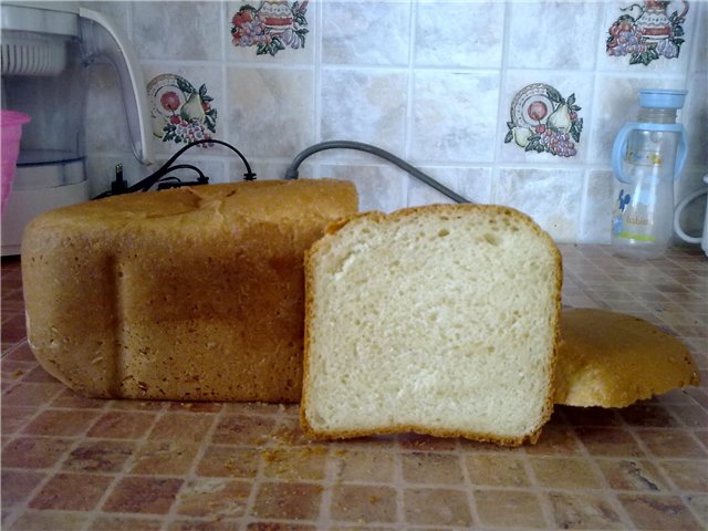 Рецепт - хлеб для тостов (хлебопечка)