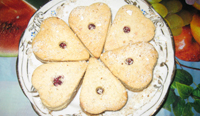 Рецепт - печенье «Сердечки с малиновым секретом»