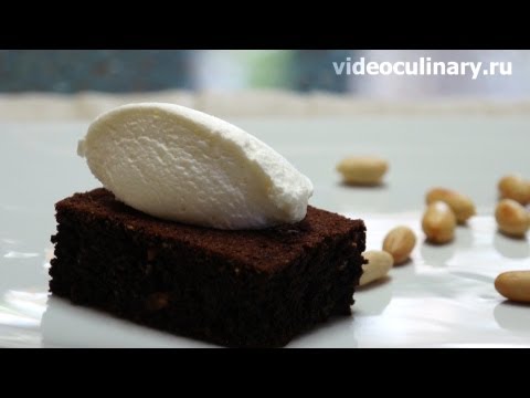 Рецепт - Шоколадное пирожное с арахисом